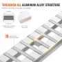 Loading Ramps, 2 Pcs 2400 x 380 mm, Durable Aluminum and Heavy-Duty Trailer Ramp Set with Anti-Slip Plates, 6000 Lbs Combined Ca