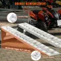 Loading Ramps, 2 Pcs 2400 x 380 mm, Durable Aluminum and Heavy-Duty Trailer Ramp Set with Anti-Slip Plates, 6000 Lbs Combined Ca