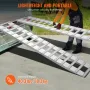 Loading Ramps, 2 Pcs 2400 x 380 mm, Durable Aluminum and Heavy-Duty Trailer Ramp Set with Anti-Slip Plates, 6000 Lbs Combined Ca