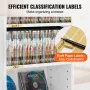 Media Storage Cabinet, 5-layer DVD Shelf Holds up to 240 CDs, Adjustable CD Shelves, Protects & Organizes Music, Movie, Video Ga