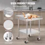 Rustfrit stål Arbejdstabel 24 "X24" Commercial Food Prep Table