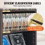 Media Storage Cabinet, 5-layer DVD Shelf Holds up to 240 CDs, Adjustable CD Shelves, Protects & Organizes Music, Movie, Video Ga