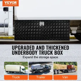 Underkrop Aluminium Truck Tool Box 60 "x 24" x 24 "trailer RV værktøjsopbevaring