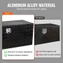 Underbody Truck Box, 60" x 24" x 24" Pickup Storage Box, Heavy Duty Aluminum Diamond Plate Tool Box with Lock and Keys, Waterpro