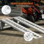 108 "x 15" aluminiumsramper 10000 lbs kapacitetsbelastning