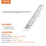 274.3x38.1 cm Aluminum Ramps 4535.9 kg Capacity Loading Ramps 2PCS
