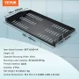 2PCS 1U Server Rack Shelf, 10"/254 mm Depth, 23 kg / 50 lbs Max Load Capacity Vented Cantilever or Wall Mount Rack Mount Shelf w