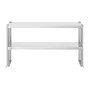 Dobbelt overskridelse af rustfrit stål overshelf 2-lag 12 "x48"