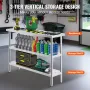Stainless Steel Food Prep Table Commercial Kitchen Work Table 35.6x121.9 cm