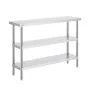 Stainless Steel Food Prep Table Commercial Kitchen Work Table 35.6x121.9 cm