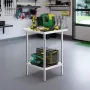 24 x 24 x 36 Inch Stainless Steel Work Table, Commercial Food Prep Worktable Heavy Duty Prep Worktable, Metal Work Table with Ad