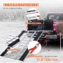 Tri-Fold Loading Ramp, 2160 x 1375 mm, Non-Slip Aluminum Trailer Ramp with Compact Design, Easy Storage, 680.4 kg Load Capacity,
