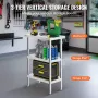Stainless Steel Food Prep Table Commercial Kitchen Work Table 35.6x61 cm