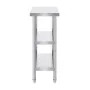 Stainless Steel Food Prep Table Commercial Kitchen Work Table 35.6x61 cm