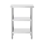 Stainless Steel Food Prep Table Commercial Kitchen Work Table 35.6x61 cm