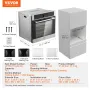 Single Wall Oven, 24" Electric Built-in Wall Oven with 16 Cooking Functions, 2.68 Cu.Ft Electric Wall Ovens, Rapid heating to 20