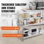 Double Overshelf, Double Tier Stainless Steel Overshelf, 12 x 72 Inch Double Deck Overshelf, Height Adjustable Overshelf Prep Wo