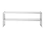 Double Overshelf, Double Tier Stainless Steel Overshelf, 12 x 72 Inch Double Deck Overshelf, Height Adjustable Overshelf Prep Wo
