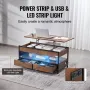 Lift Top Coffee Table, 39.4 in Rectangle Coffee Table with Extra Storage Pockets, Pop Up Coffee Table with Power Strip & USB & A