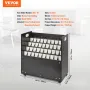 Blueprint Storage Rack, 50 Slots Mobile Blueprint Storage Cabinet, Wooden Roll File Organizer Cart for Construction Plan Map Pos