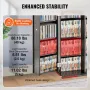 Media Storage Cabinet, DVD Cabinet with Doors and Shelves, CD Storage Holds up to 576 CDs, Adjustable DVD Shelf, Protects & Orga