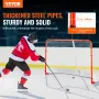 Street Hockey Net, Indoor Outdoor Steel Hockey Goal, Official Regulation Pro Hockey Training Goal Set, Portable Hockey Goal with