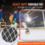 Street Hockey Net, Indoor Outdoor Steel Hockey Goal, Official Regulation Pro Hockey Training Goal Set, Portable Hockey Goal with