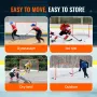 Street Hockey Net Indoor Outdoor Steel Hockey mål sæt 72 "X48"