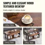 Lift Top Coffee Table, 41.7 in Rectangle Coffee Table with Extra Storage Pockets, Pop Up Coffee Table for Living Room, Brown
