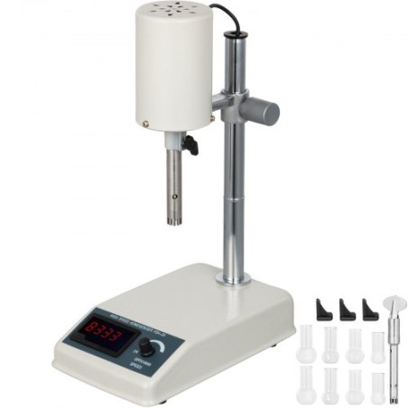 1000 ml High Speed ​​Homogenizer 200W Justerbar FSH-2A Digital Dispaly Mekanisk homogenisator Disperser Homogenize Emulgator Low