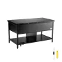 Lift Top Coffee Table, 39.4 in Rectangle Coffee Table with Extra Storage Pockets, Flipable Coffee Table with Power Strip & USB &