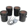 DWC Hydroponics Grow System Dybvandskultur med Top Drip 4 Spande