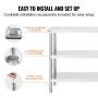 Stainless Steel Food Prep Table Commercial Kitchen Work Table 35.6x152.4 cm