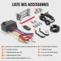 Electric Winch Truck 6123.5 kg Steel Cable IP65 Waterproof Remote Control