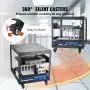 9U 4 Post Open Frame Server Rack Network Enclosure 58.4-101.6 cm Adjustable Depth