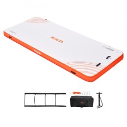 Inflatable Floating Dock, 15 x 6FT Inflatable Dock Platform, Non-Slip Water Floating Dock Mat with Portable Carrying Bag &