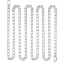 Proof Coil Chain, 5/16" x 92', 1667 lbs Safe Working Load, Zinc Plated Proof Tested Coil Chain with Two Quick Links, Galvanized 