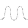 Proof Coil Chain, 5/16" x 92', 1667 lbs Safe Working Load, Zinc Plated Proof Tested Coil Chain with Two Quick Links, Galvanized 