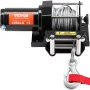 Electric Winch ATV UTV 1814.4 kg Steel Cable IP55 Waterproof Remote Control