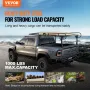 Truck Ladder Rack, 1000 LBS / 454 KG Strong Capacity Truck Racks, Non-Drilling / Drilling Installation for Long or Heavy Cargo, 