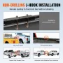 Truck Ladder Rack, 1000 LBS / 454 KG Strong Capacity Truck Racks, Non-Drilling / Drilling Installation for Long or Heavy Cargo, 