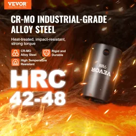 Impact Sockets Set 14 pcs 6-punkts 3/8in drev bit ratchet værktøjssæt sag