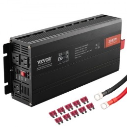 Ændret sinusbølgekraft Inverter 3000W DC12V til AC230V LCD Display CE FCC