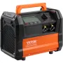 Refrigerant Recovery Machine, 1 HP Dual Cylinder Portable AC Recovery Machine with 3000rpm Brushless Motor, Freon Refrigerant Re