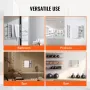 4 Bars Towel Warmer Rack, Wall Mounted Heated Towel Rack for Bathroom, IPX5 Waterpoof Towel Heater Rack with Timer & LED Display