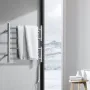 4 Bars Towel Warmer Rack, Wall Mounted Heated Towel Rack for Bathroom, IPX5 Waterpoof Towel Heater Rack with Timer & LED Display