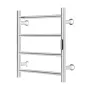 4 Bars Towel Warmer Rack, Wall Mounted Heated Towel Rack for Bathroom, IPX5 Waterpoof Towel Heater Rack with Timer & LED Display