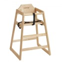 Wooden High Chair for Babies & Toddlers, Double Solid Wood Feeding Chair, Eat & Grow Portable High Chair, Easy to Clean Baby