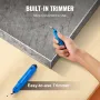 Concrete Stamps Mat, 36 x 36 in & 18 x 18 in, 4 pcs Concrete Texturing Skin Polyurethane Stamp Stone Tile Texture Mat, Slate flo