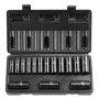 Impact Sockets Set 15 pcs 6-punkts 3/8in drev Bit Ratchet Tool